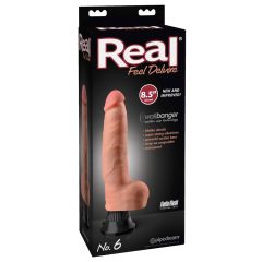   Real Feel Deluxe No.6 - вибратор за тестиси (естествен)