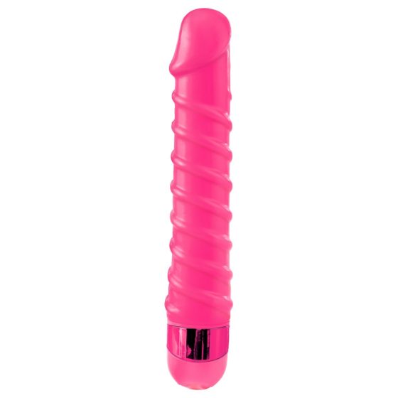 Classix Candy Twirl - секс-спирален вибратор (розов)