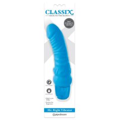   Classix Mr. Right - силиконов вибратор за пенис за начинаещи (син)