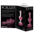 Icicles No. 75 - стъклен анален плъг сърце - розов