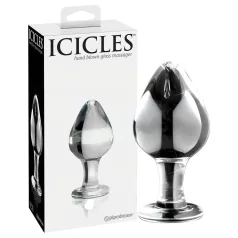   Icicles No. 25 - анален плъг стъклен конус прозрачен