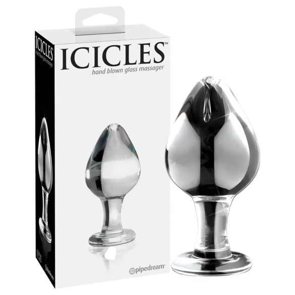 Icicles No. 25 - анален плъг стъклен конус прозрачен