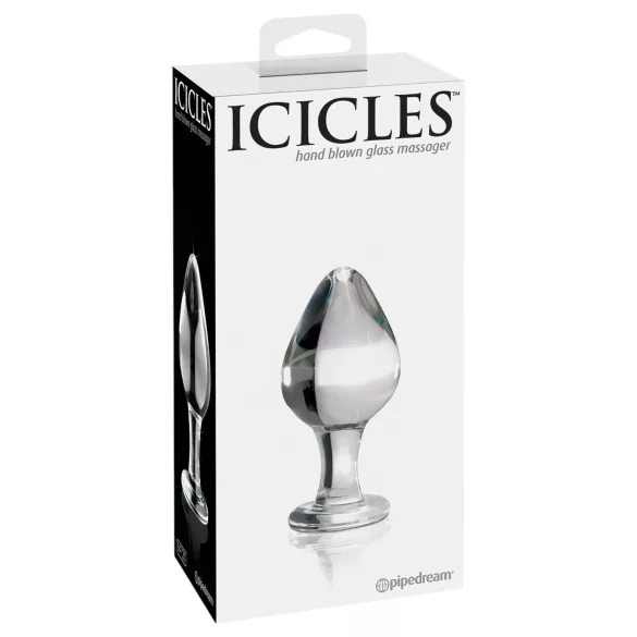 Icicles No. 25 - анален плъг стъклен конус прозрачен