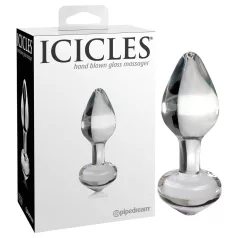   Icicles No. 44 - анален бът плъг стъкло конусовиден прозрачен