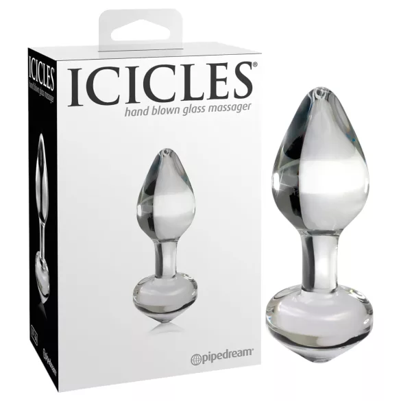 Icicles No. 44 - анален бът плъг стъкло конусовиден прозрачен