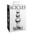 Icicles No. 47 - тройно перлено стъклено анално дилдо (прозрачно)