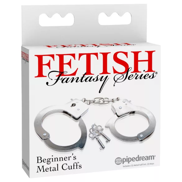 Fetish Fantasy - метални белезници за начинаещи (сребристи)