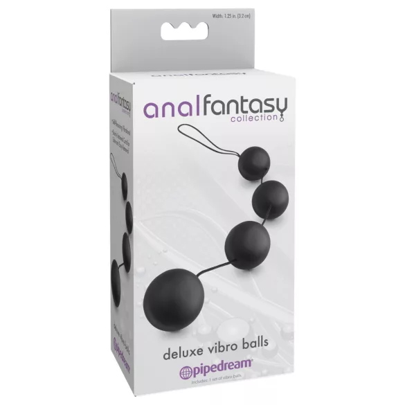 Pipedream - Anal Fantasy - анални мъниста с вътрешни топчета (черни)