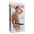 Fetish - страп-он колан с вибратор, кух, черен, 20 см