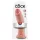 King Cock - дилдо с вакуумна основа - 25см - телесен цвят
