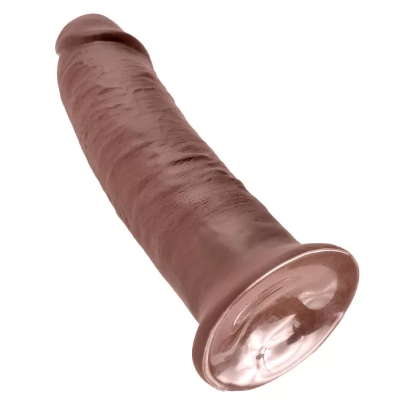 King Cock - дилдо с голяма вакуумна основа - 25см - кафяв