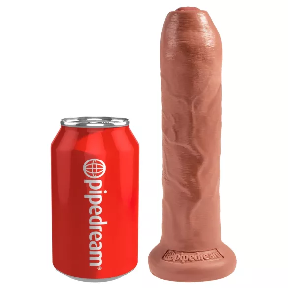 King Cock 7 - реалистично дилдо - 18 см - тъмно естествен цвят
