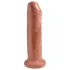 King Cock 7 - реалистично дилдо - 18 см - тъмно естествен цвят
