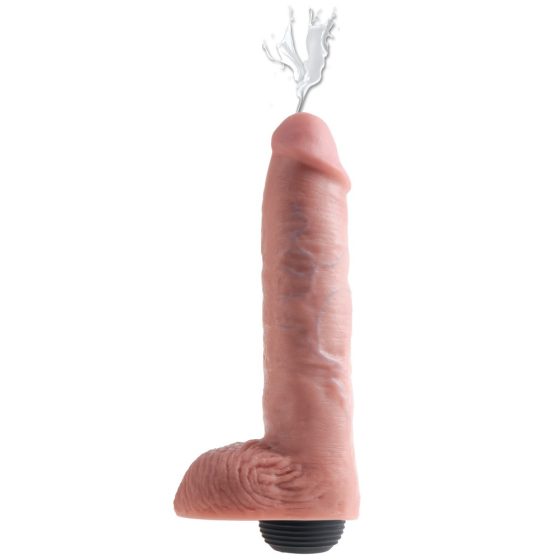 King Cock 11 - реалистичен дилдо за пръскане (28 см) - естествен