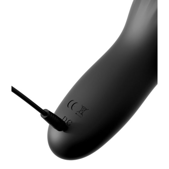 Control Cock Teaser - водоустойчив, акумулаторен вибратор с жълъди (черен)