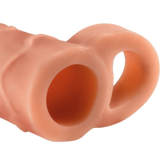 X-TENSION Perfect 1 - обвивка за пенис с пръстен (17,7 см) - естествена