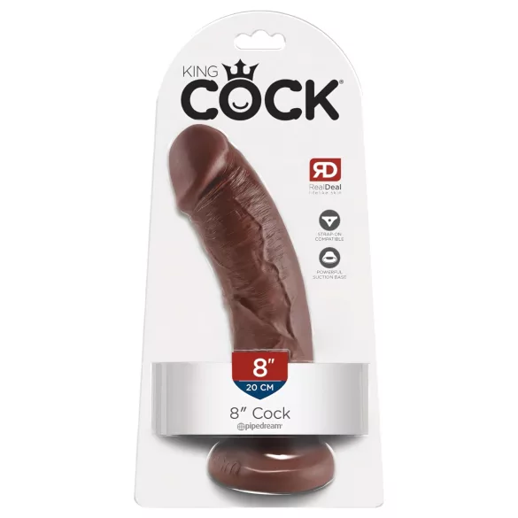 King Cock 8 дилдо (20 см, кафяв)