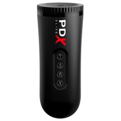   PDX Moto Blower - смукателен вибриращ мастурбатор (черен)