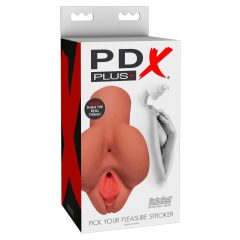   PDX Pick Your Pleasure - мастурбатор за путка и дупе 2в1 (естествен)