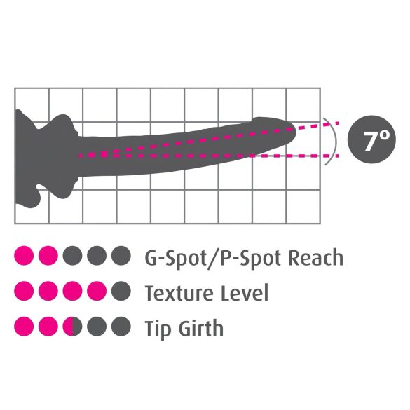 Icicles No. 86 - стъклено дилдо с пенис форма - розово
