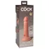 King Cock Elite 6 - реалистичен вибратор 15см - тъмен натурален цвят