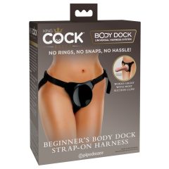   King Cock Elite Body Dock за начинаещи - прикрепящо се дъно (черен)