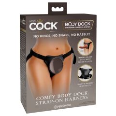   King Cock Elite Comfy Body Dock - Прикачващо се дъно (кафяво)