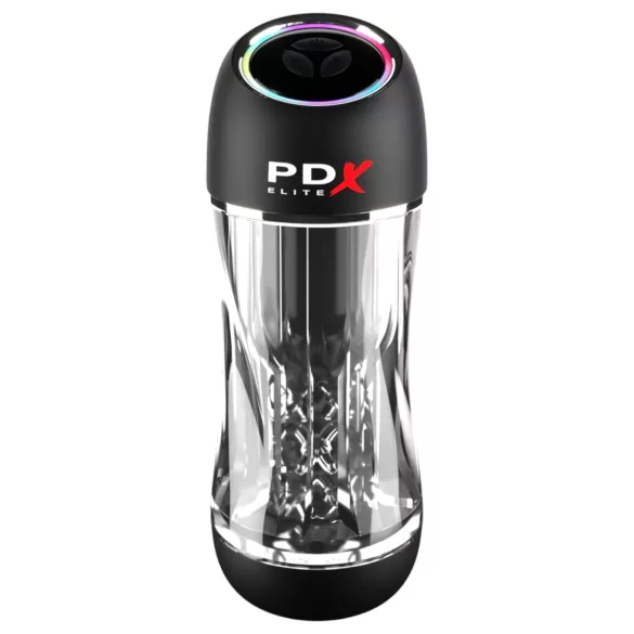 PDX ViewTube Pro - вибриращ масажор с всмукване (черен)