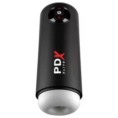   PDX Elite Moto Milker - мъжки мастурбатор с тласкаща и вибрираща функция - черен