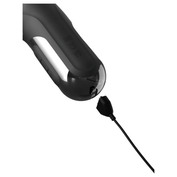 Fetish - вибратор с 3 мотора и тласкаща функция - черен