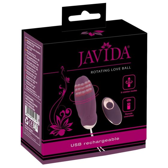 Javida - радио, въртящо се вибриращо яйце с мъниста (лилаво)