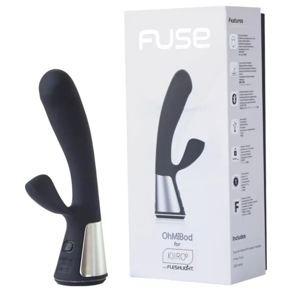 Fleshlight OhMiBod Kiiroo - вибратор с клиторно рамо, управляван чрез приложение (черен)
