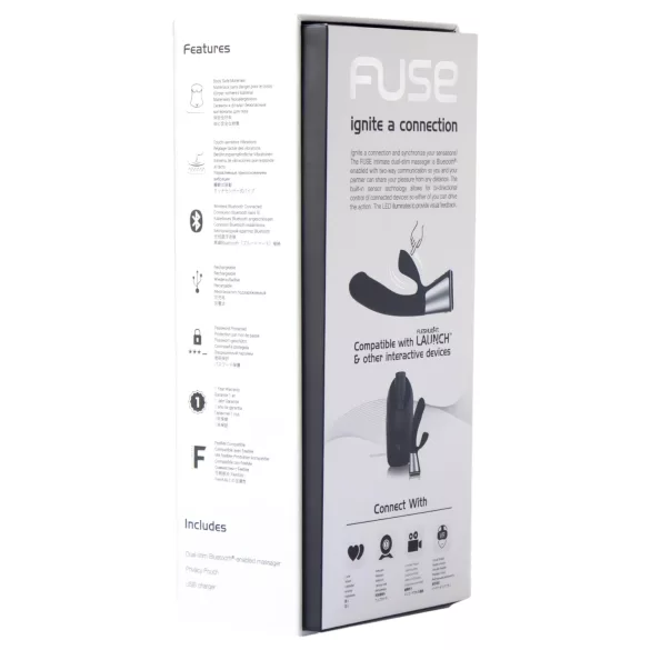 Fleshlight OhMiBod Kiiroo - вибратор с клиторно рамо, управляван чрез приложение (черен)