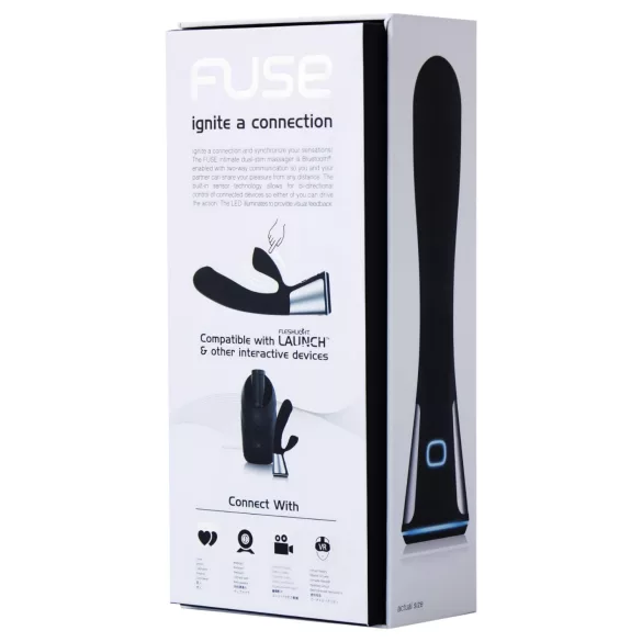 Fleshlight OhMiBod Kiiroo - вибратор с клиторно рамо, управляван чрез приложение (черен)