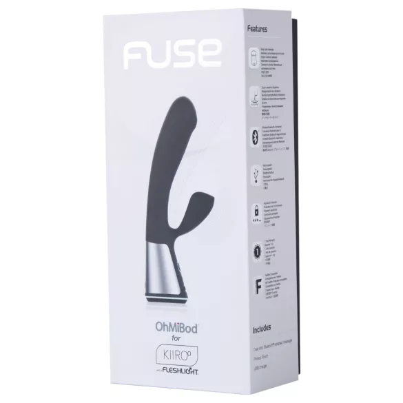 Fleshlight OhMiBod Kiiroo - вибратор с клиторно рамо, управляван чрез приложение (черен)