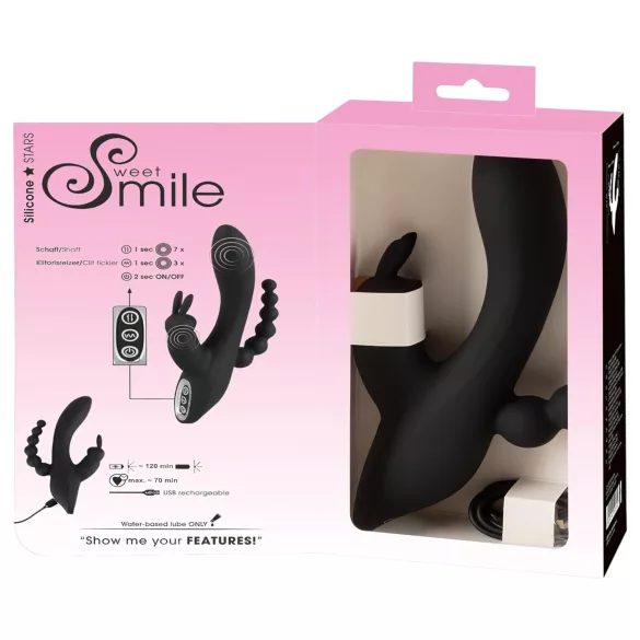 SMILE Triple - вибриращ масажор с 3 накрайника