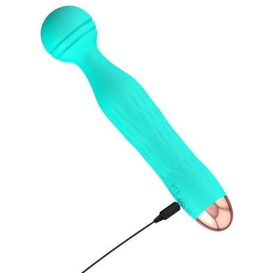 Cuties Mini Wand - презареждащ се, водоустойчив, масажиращ вибратор (зелен)