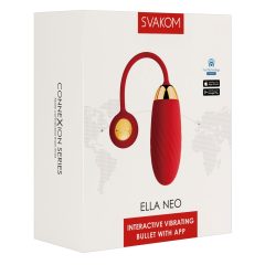   Svakom Ella Neo - интелигентно вибриращо яйце (червено)