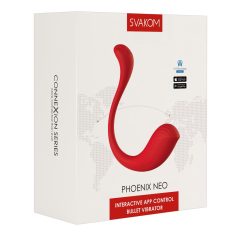   Svakom Phoenix Neo - интелигентно вибриращо яйце (червено)