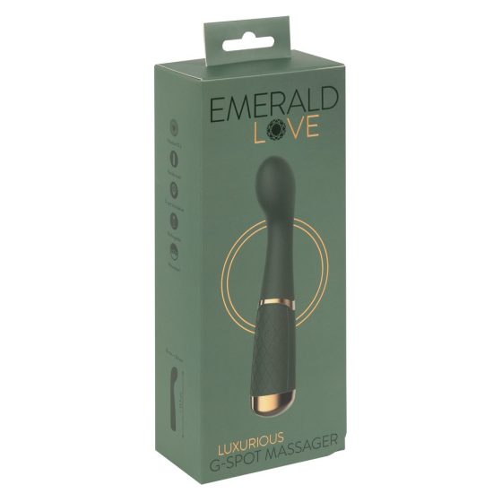 Emerald Love - Акумулаторни, водоустойчиви вибратори за G-точката (зелени)