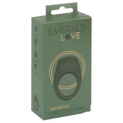   Emerald Love - презареждащ се, водоустойчив вибриращ пенис пръстен (зелен)