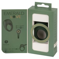   Emerald Love - презареждащ се, водоустойчив вибриращ пенис пръстен (зелен)