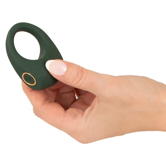 Emerald Love - презареждащ се, водоустойчив вибриращ пенис пръстен (зелен)