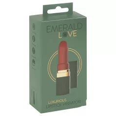  Emerald Love - вибратор тип червило, с акумулатор и водоустойчив (червен)