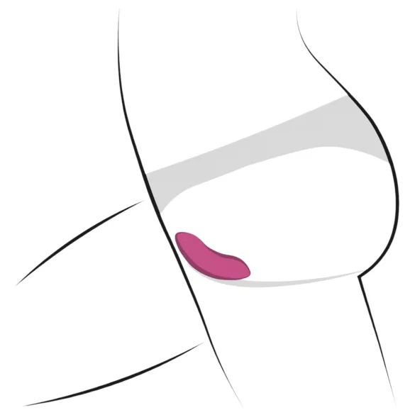 Svakom Edeny - вибриращо бельо с дистанционно - акумулаторно - лилаво