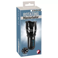   STROKER - ротиращ мастурбатор за мъже с акумулатор - черен