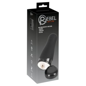 Rebel 3 Functions - презареждащ се, отопляем изкуствен мастурбатор за путка