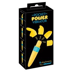   / You2Toys - Pocket Power - комплект акумулаторни вибратори - жълт (5 части)