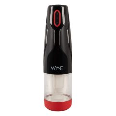   WYNE 05 - Акумулаторен ротационен мастурбатор (черно и бяло)
