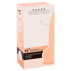   Naked Addiction Rotating 8 - въртящ се вибратор (20см) - естествен цвят